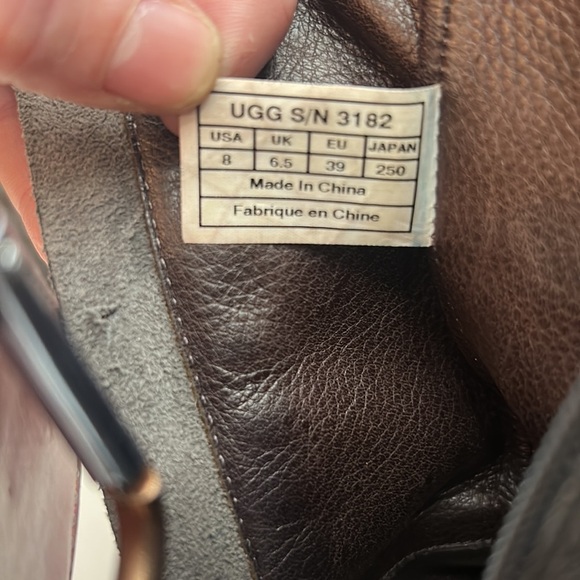 UGG Cailyn Distressed Suede Boots Side Zip Gray Size 8 - Picture 14 of 14